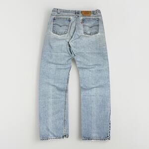 VTG 90s Levi's 505 Orange Tab 34x31 Men's Faded Blue Jeans Denim Classic Western